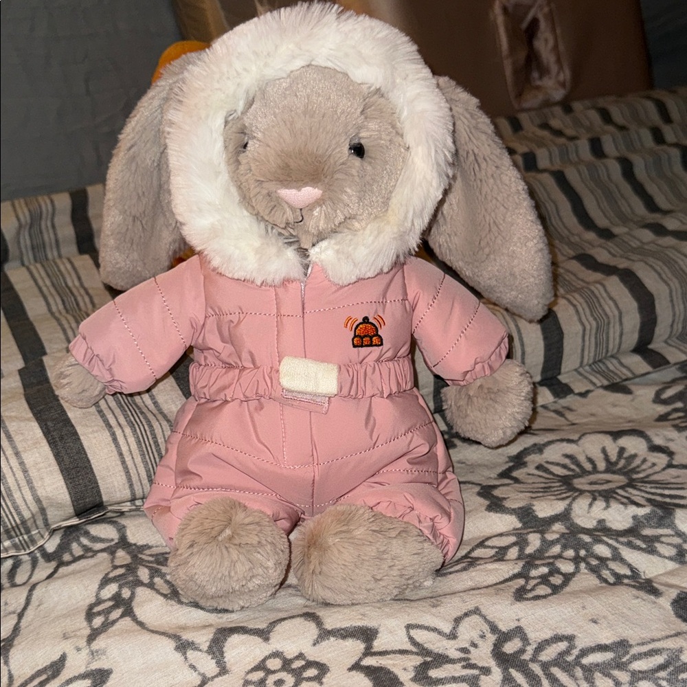 JellyCat snowsuit bunny